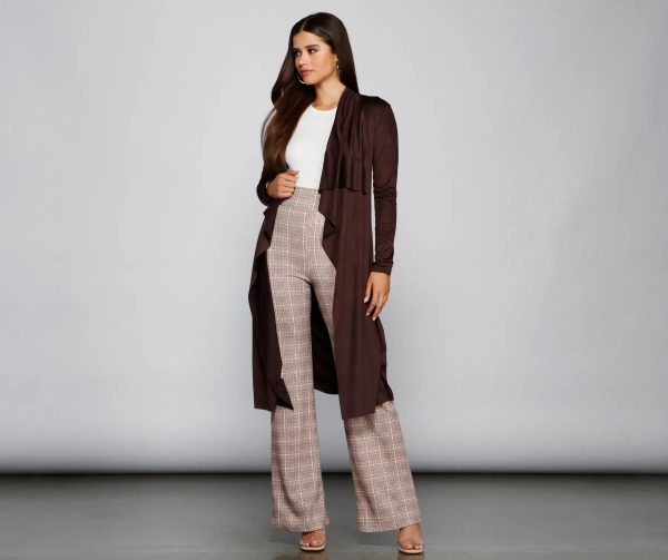 On The Town Suede Trench - Image 20