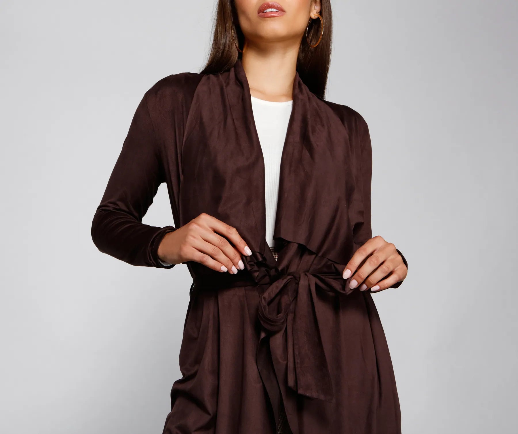 On The Town Suede Trench - Image 21