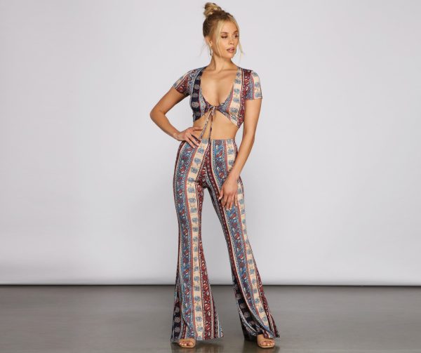 Wanderlust Beauty Tie Front Top - Image 3
