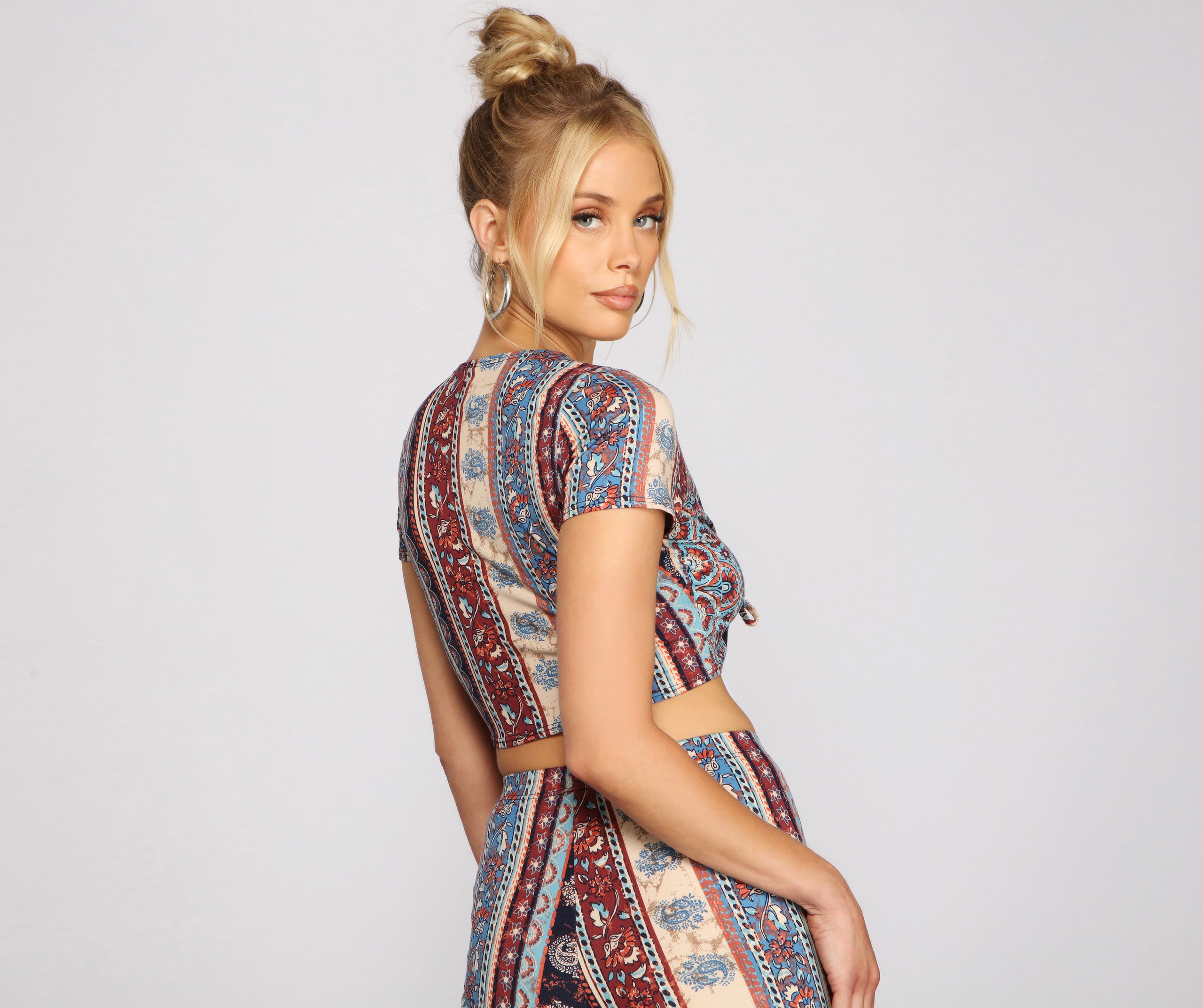 Wanderlust Beauty Tie Front Top - Image 4