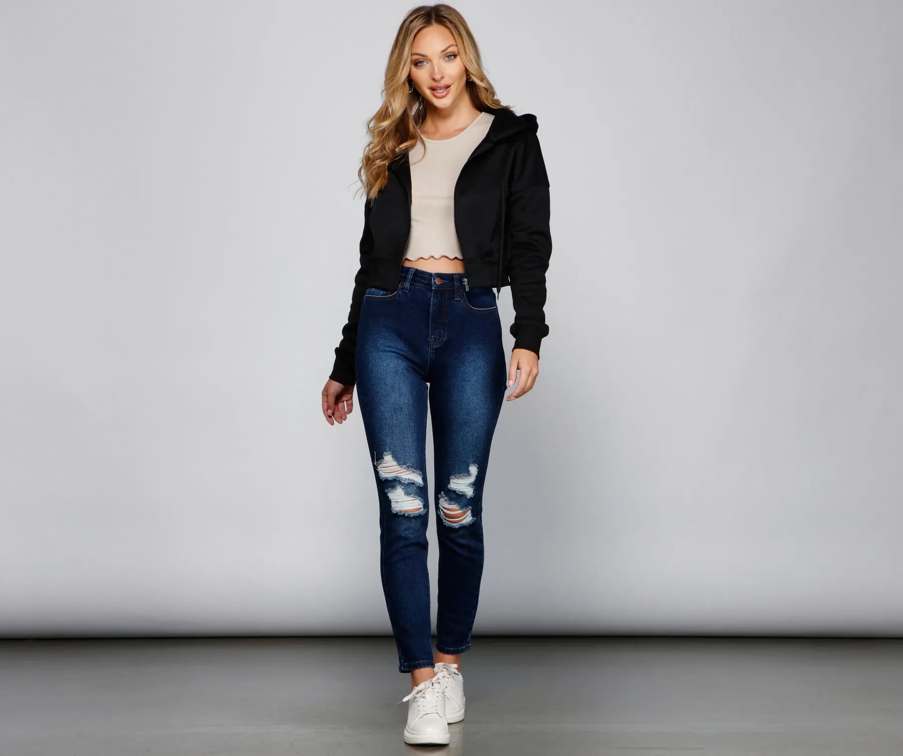 Cute And Casual Zip-Up Hoodie - Image 7