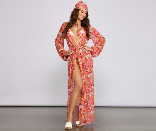 Bohemian Dreams Paisley Print Duster - Image 6