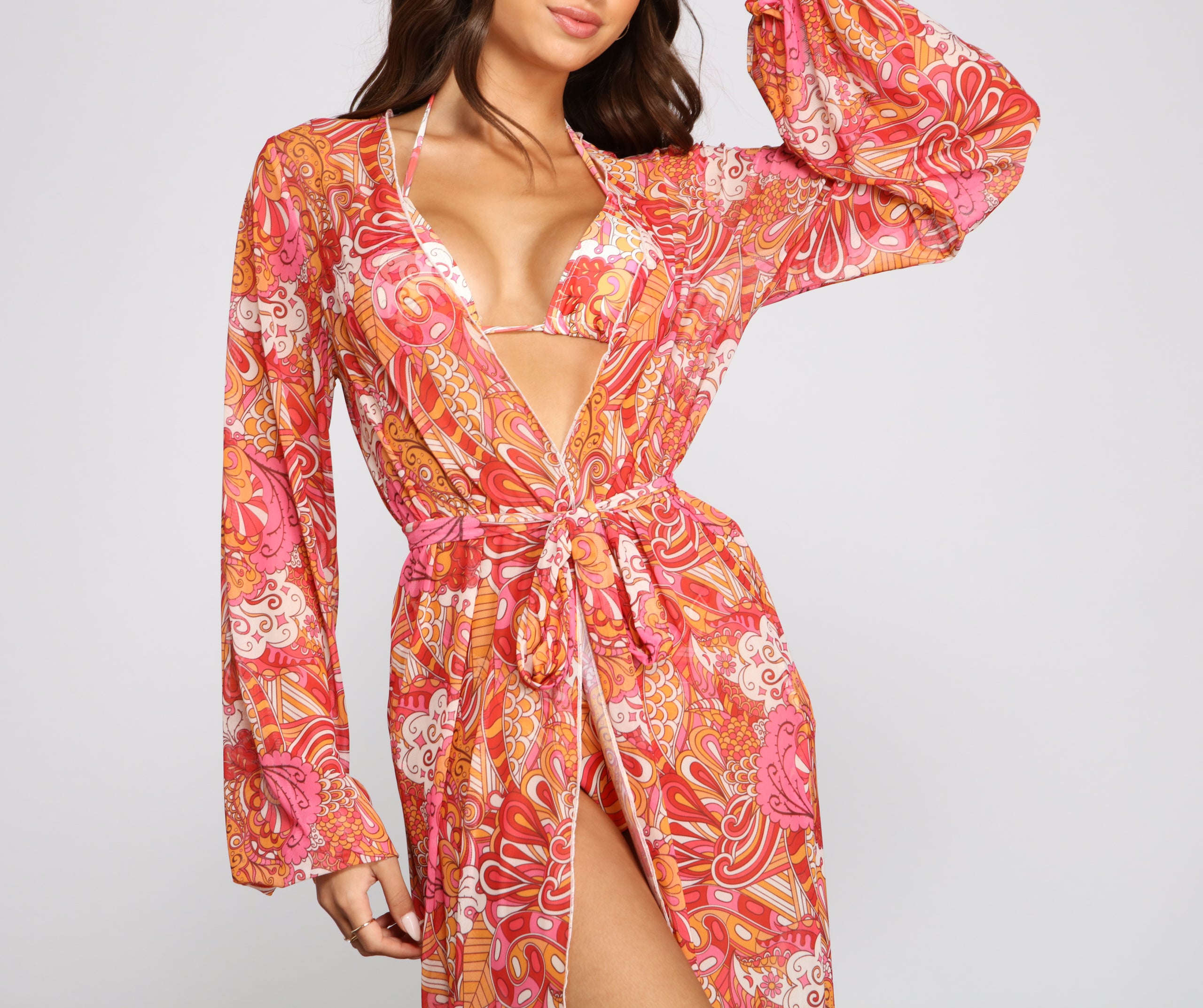Bohemian Dreams Paisley Print Duster - Image 3