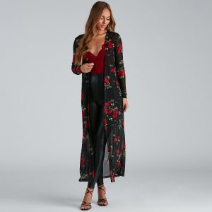 Blooming Beauty Floral Print Duster