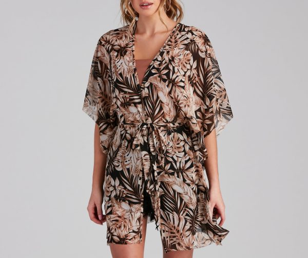 Ready For My Vacay Mesh Kimono - Image 3
