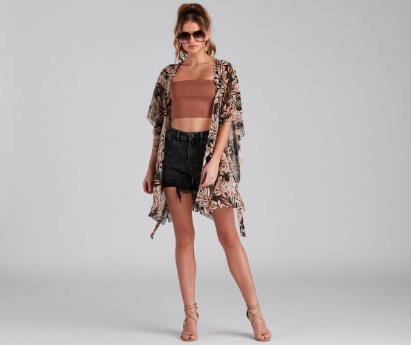 Ready For My Vacay Mesh Kimono - Image 4