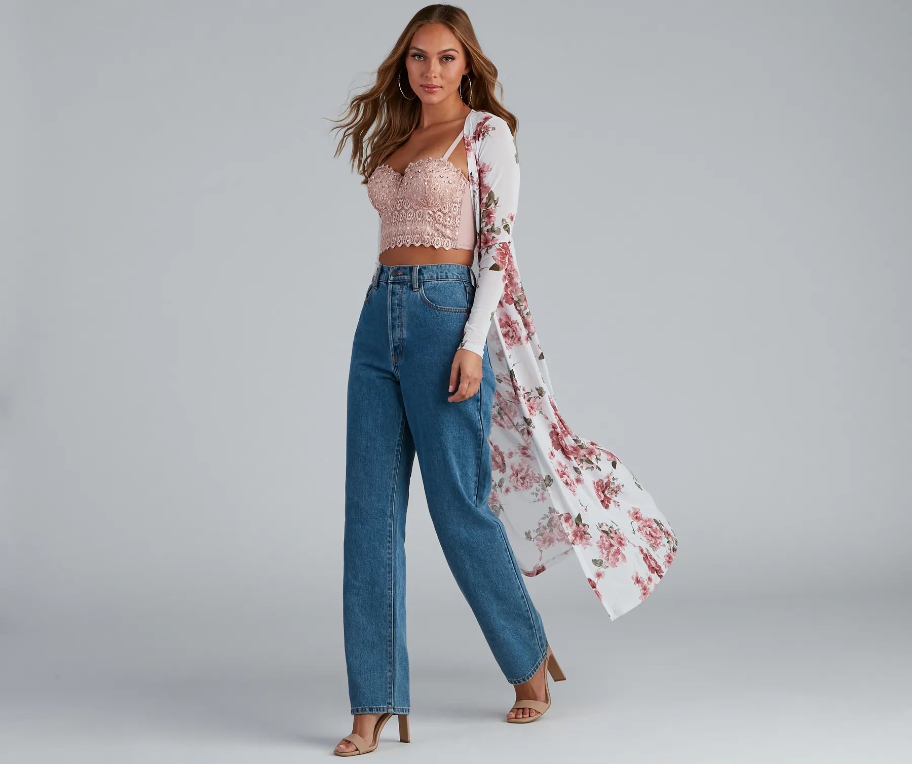 Floral Frolic Mesh Duster - Image 4