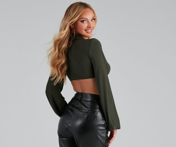 Collared Fun Tie Front Top - Image 7