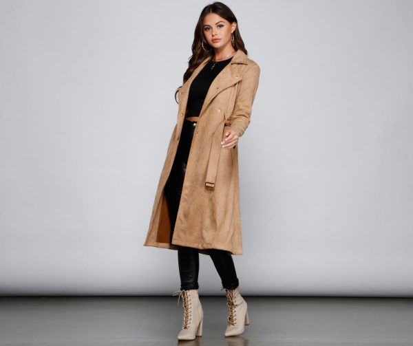 Chic Sophistication Moto-Style Trench - Image 4