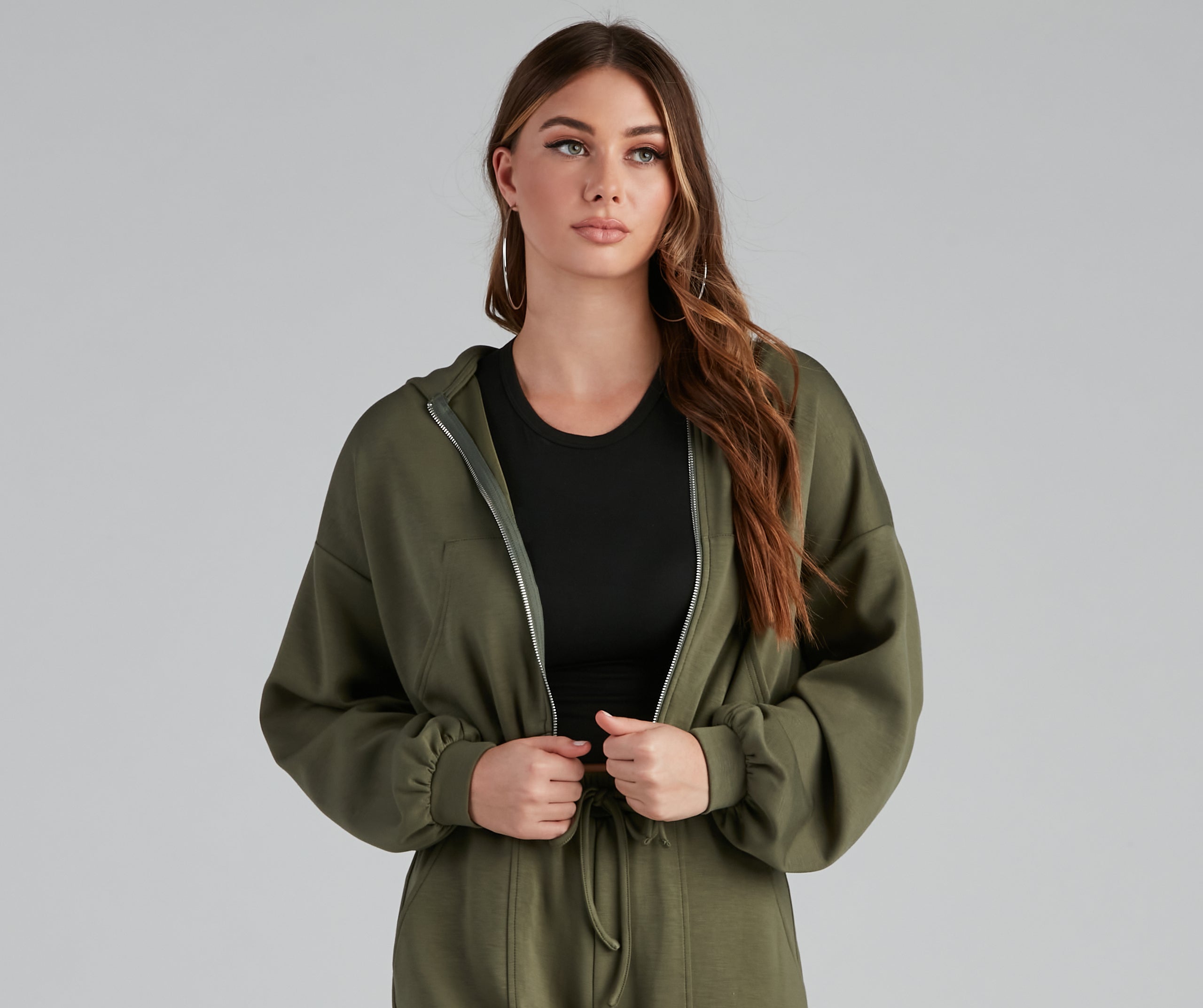 Trendsetting Babe Zip-Up Hoodie - Image 18