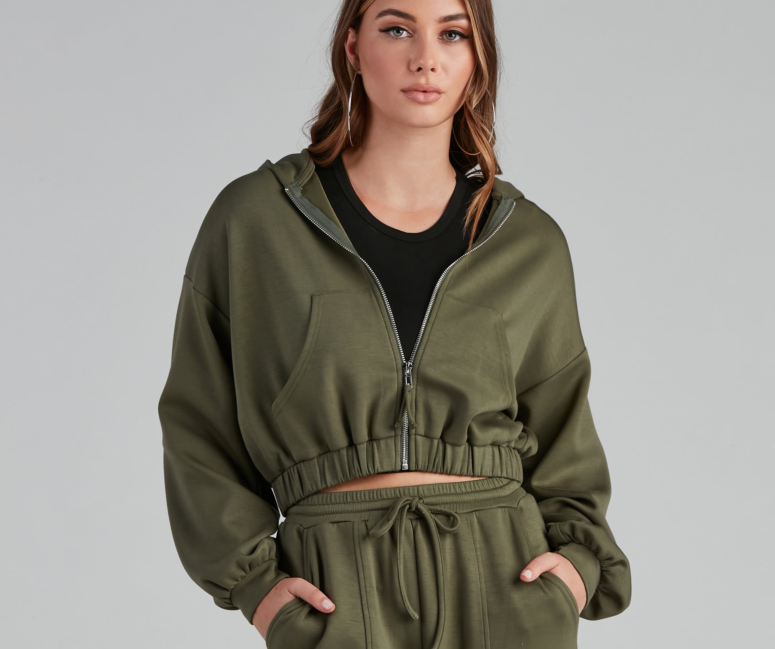 Trendsetting Babe Zip-Up Hoodie - Image 21