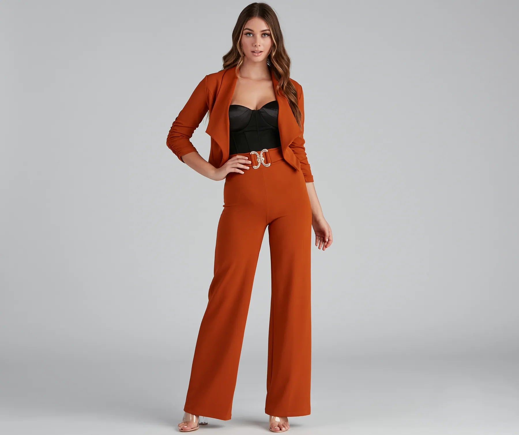 House Of Glam Ruched Blazer - Image 3