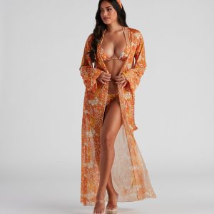 Retro Getaway Long Mesh Duster