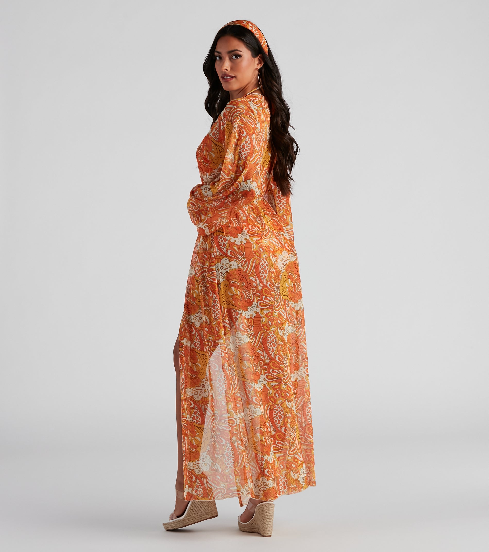 Retro Getaway Long Mesh Duster - Image 2