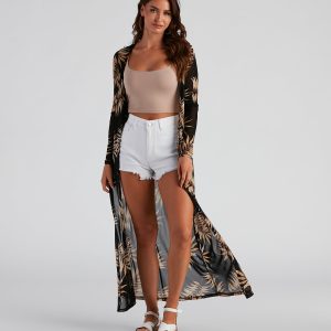 Island Getaway Sheer Mesh Duster