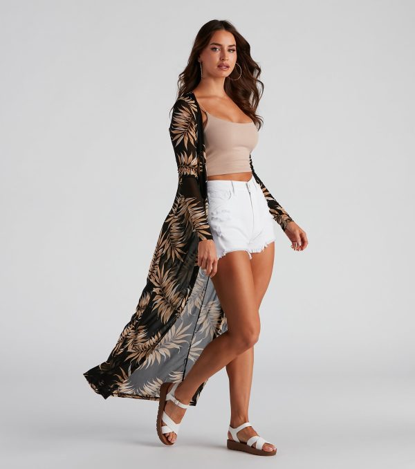 Island Getaway Sheer Mesh Duster - Image 2