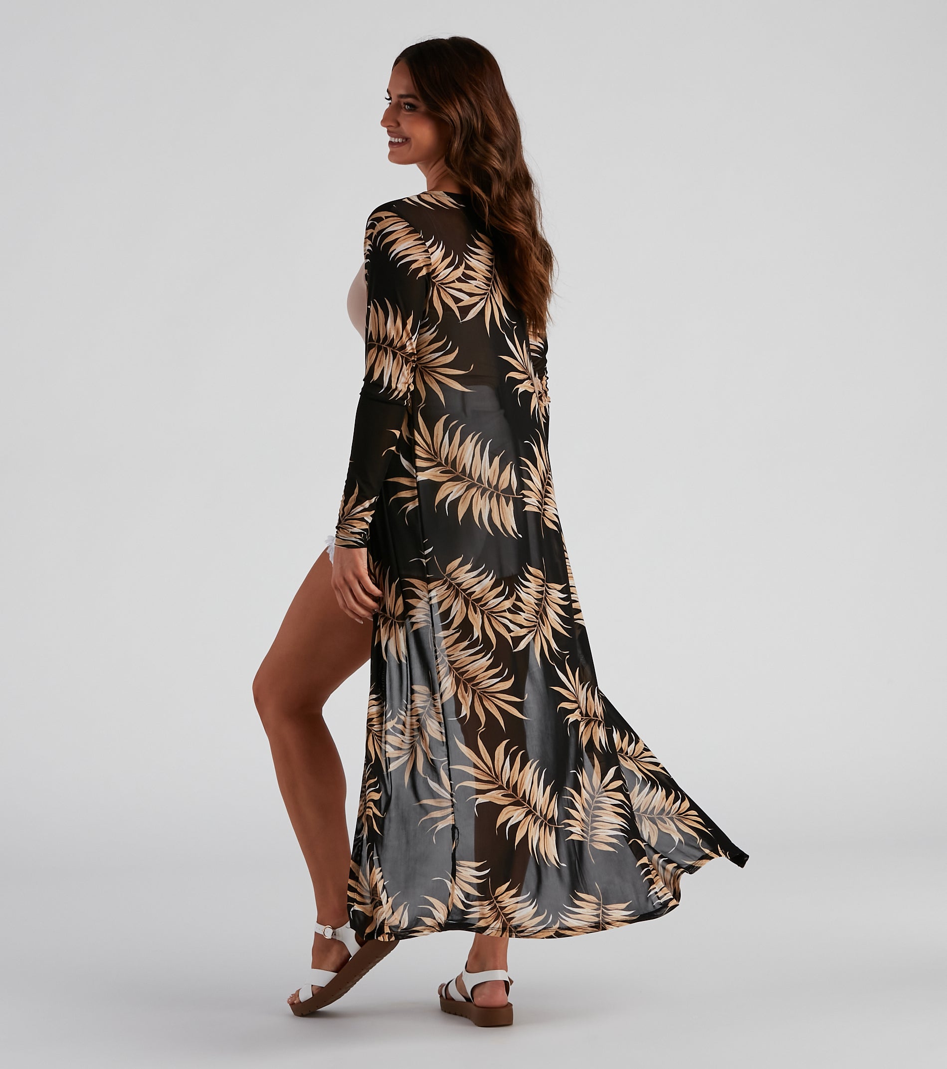 Island Getaway Sheer Mesh Duster - Image 3