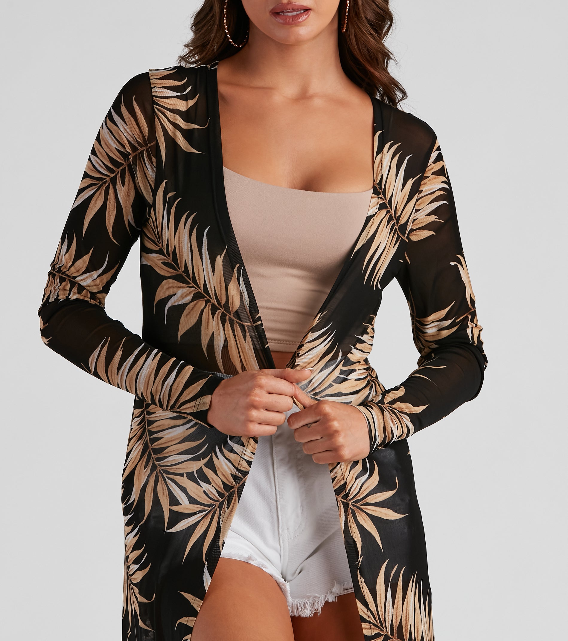 Island Getaway Sheer Mesh Duster - Image 4