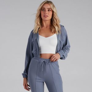 Trendy Casual Vibes Zip-Up Hoodie