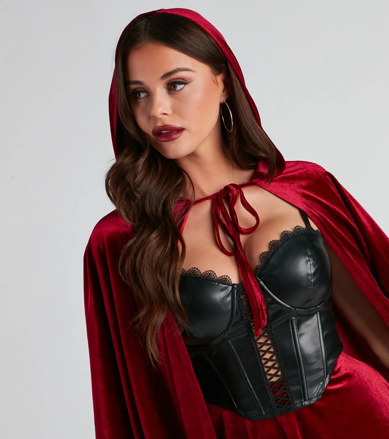 Lil Red Velvet Halloween Cape - Image 4