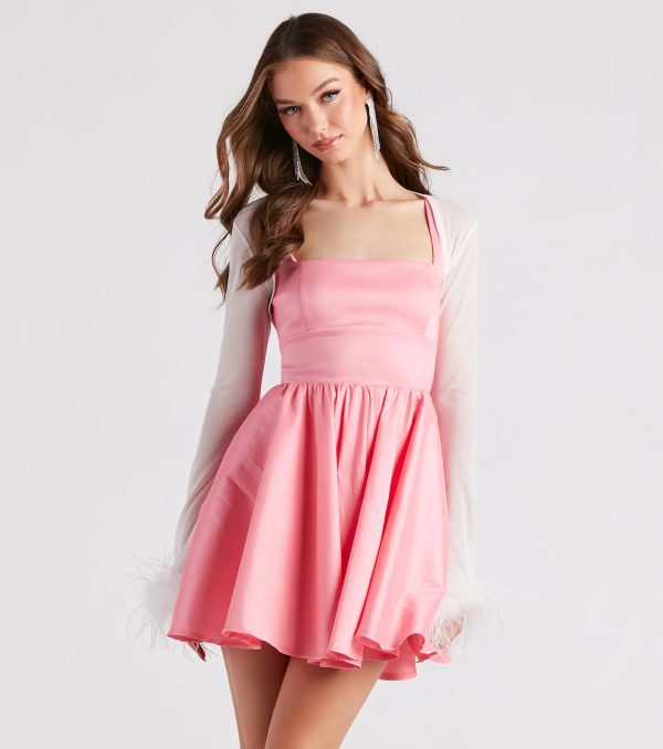Diva Darling Mesh Marabou Bolero - Image 5