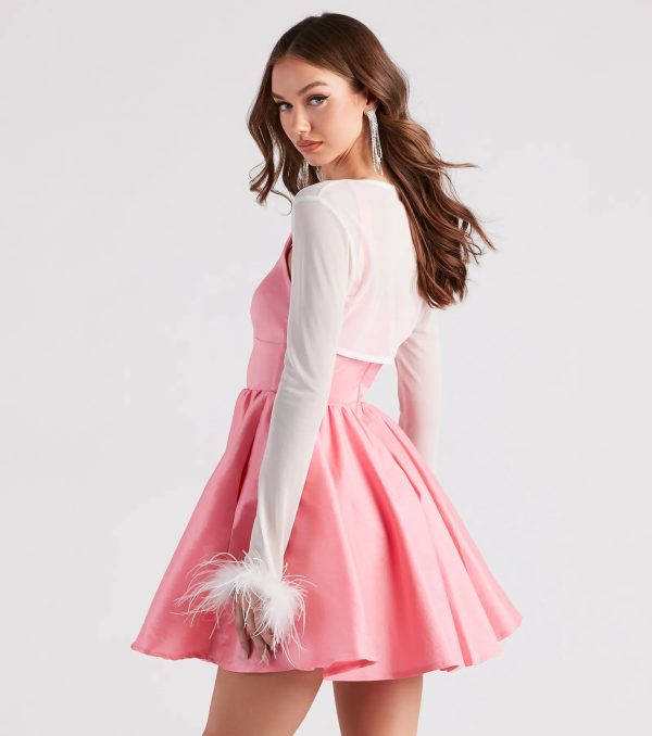 Diva Darling Mesh Marabou Bolero - Image 6