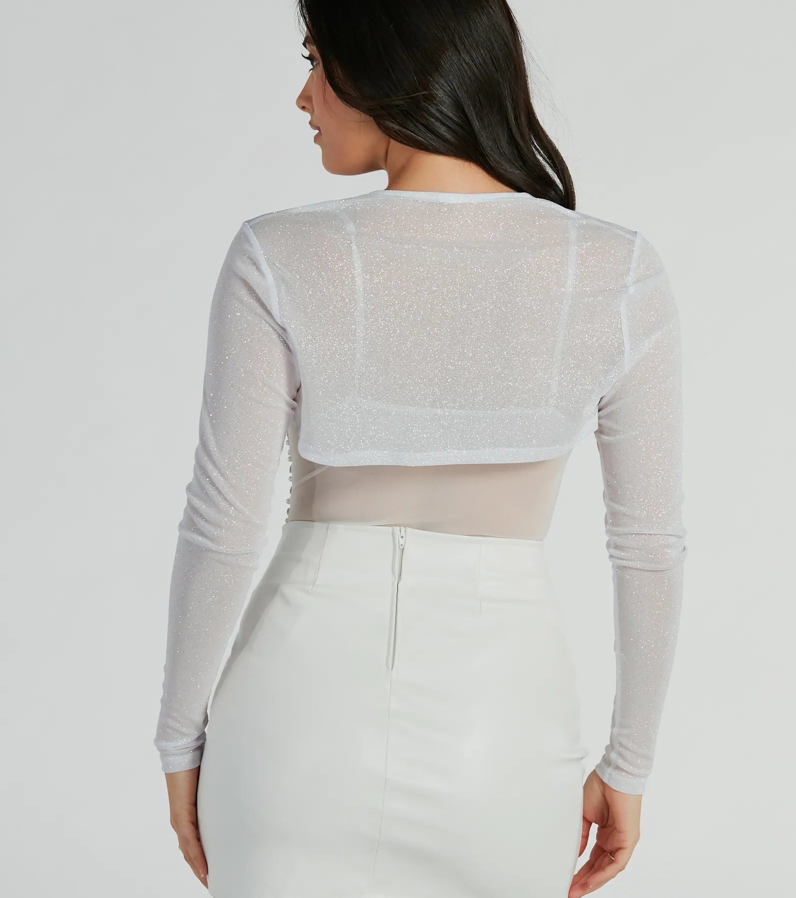 Party Glow Glitter Mesh Bolero - Image 2