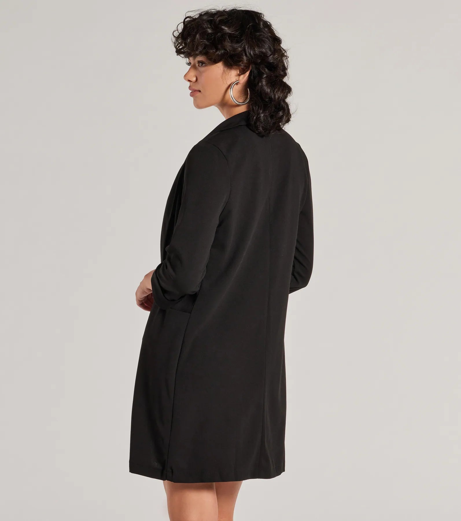 Elevated Muse Crepe Longline Blazer - Image 6