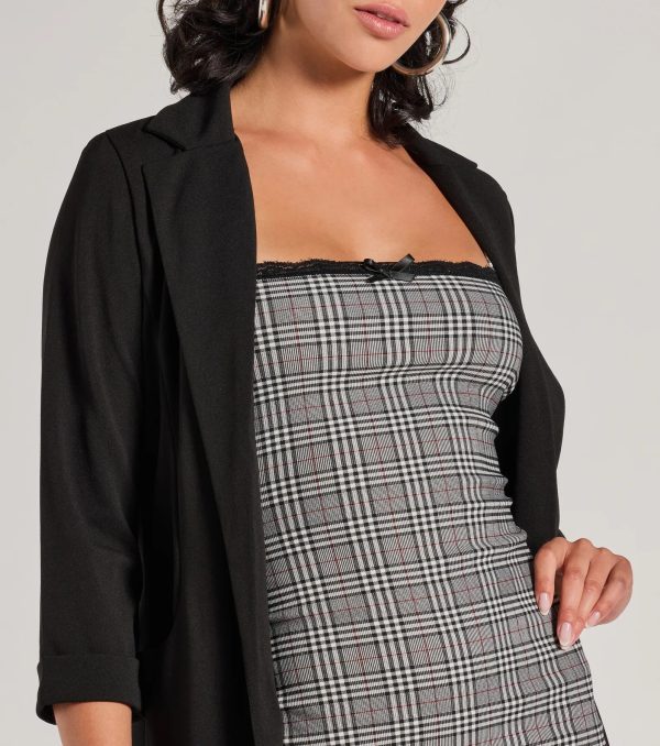 Elevated Muse Crepe Longline Blazer - Image 8
