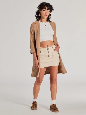 Elevated Muse Crepe Longline Blazer
