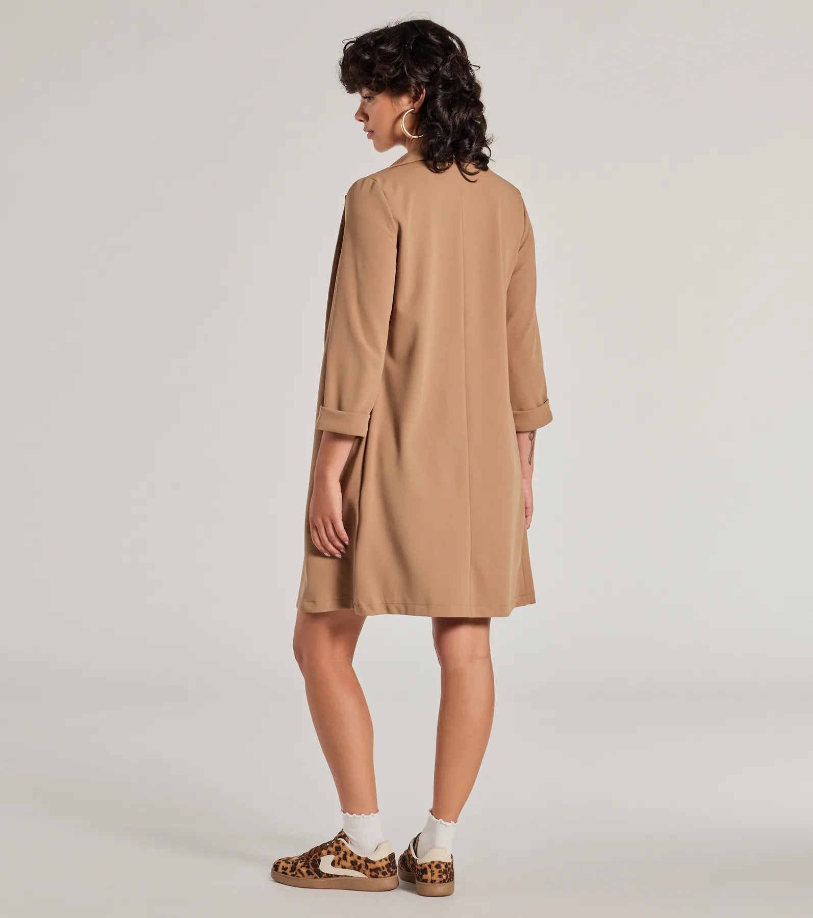 Elevated Muse Crepe Longline Blazer - Image 2