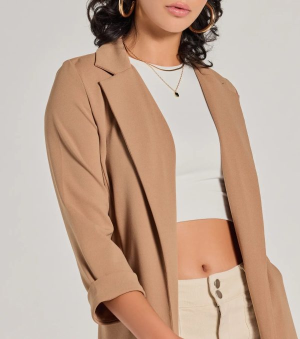 Elevated Muse Crepe Longline Blazer - Image 3