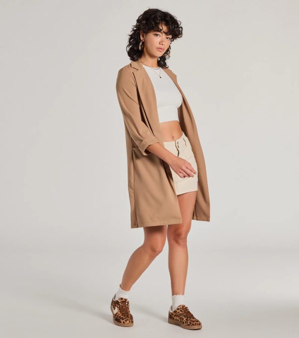 Elevated Muse Crepe Longline Blazer - Image 4