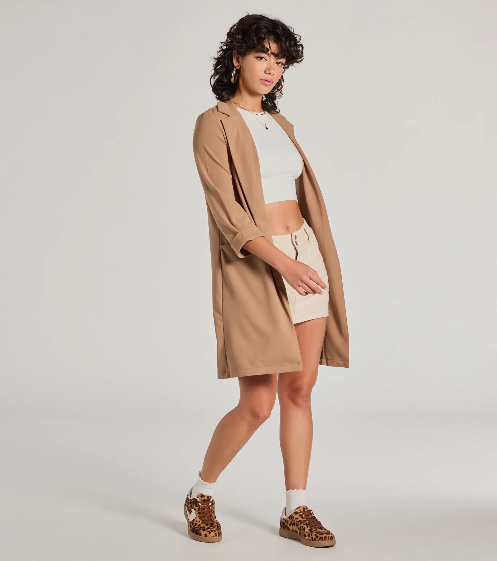 Elevated Muse Crepe Longline Blazer - Image 4