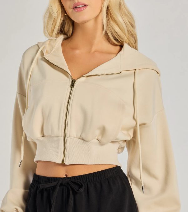 Chill Zone Crop Hoodie With Pockets - Image 8