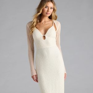 Luxe Layer Beaded Sheer Mesh Bolero