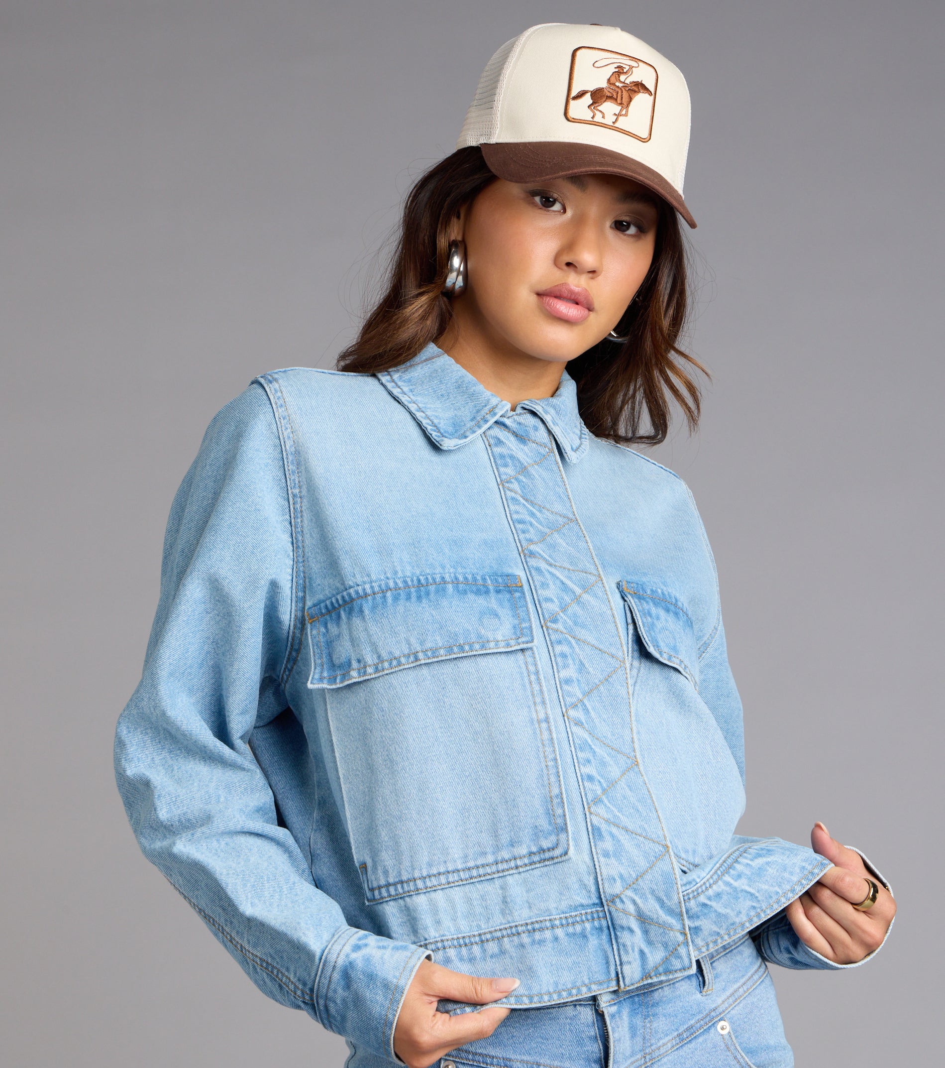 Cool Girl Oversized Denim Jacket - Image 4