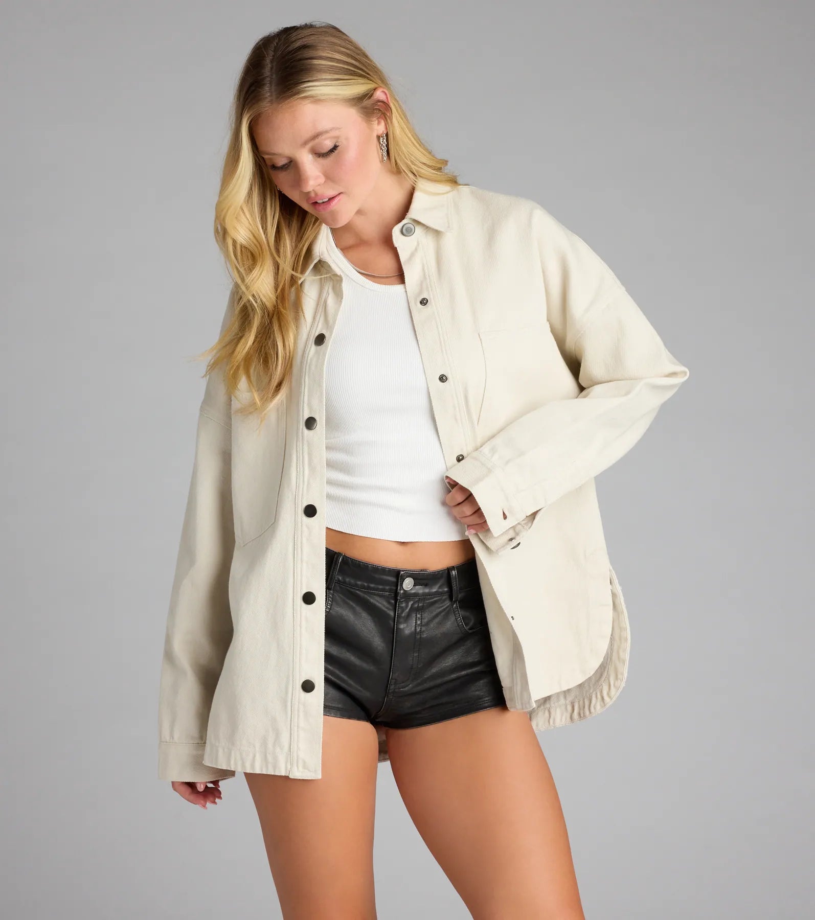 Uptown Chill Oversized Shacket - Image 3