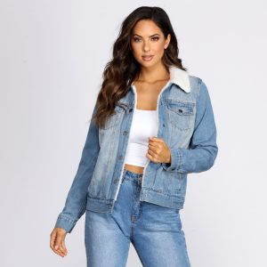 Sherpa Lined Denim Jacket