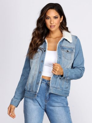 Sherpa Lined Denim Jacket