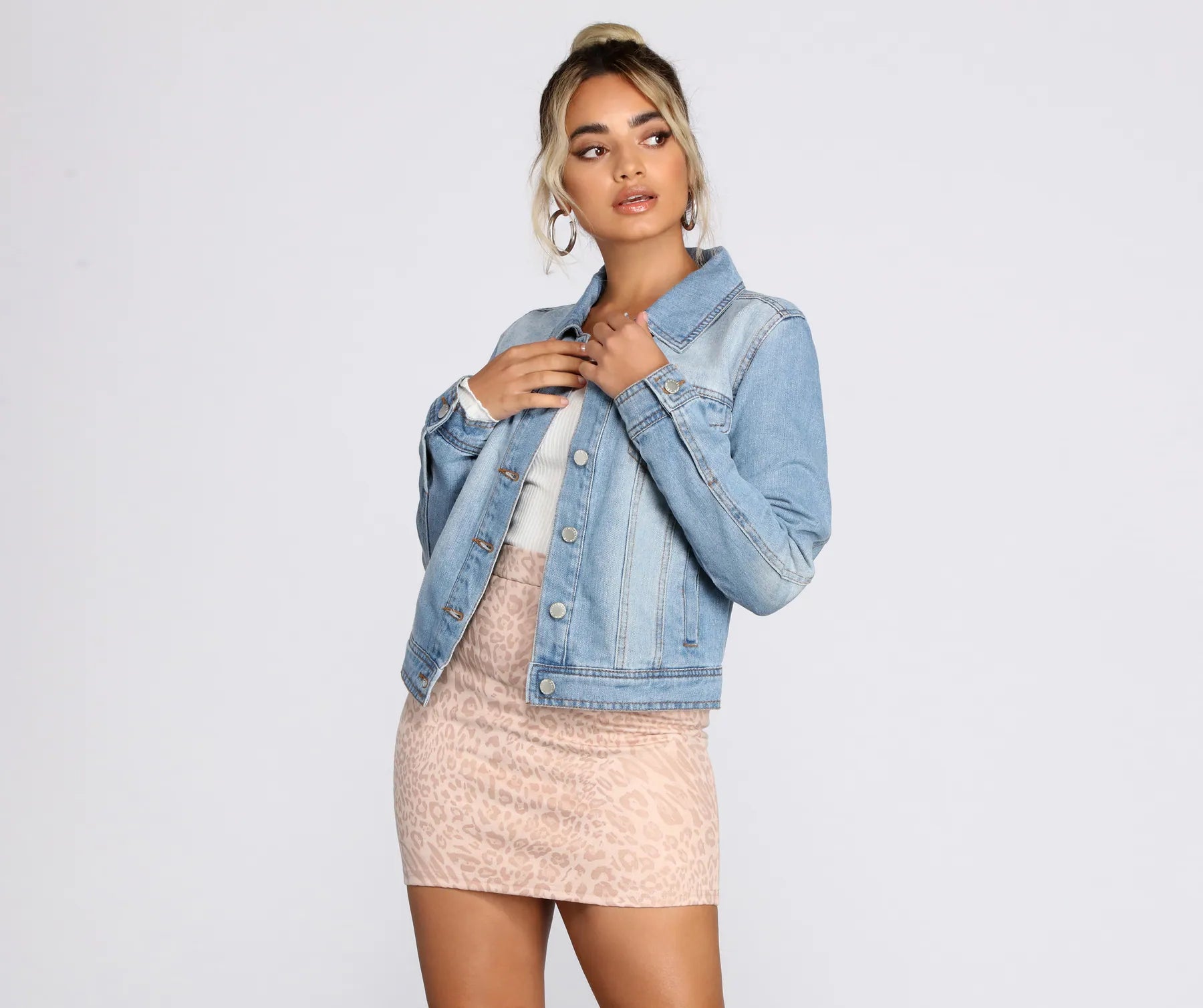 Basic Vibes Denim Jacket - Image 5