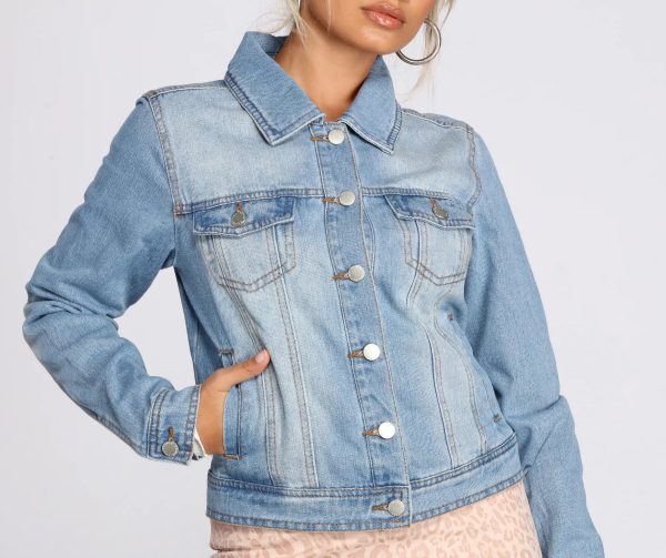 Basic Vibes Denim Jacket - Image 7
