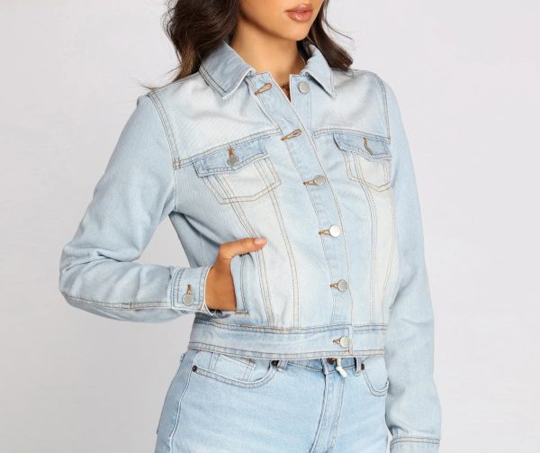 Basic Vibes Denim Jacket - Image 4