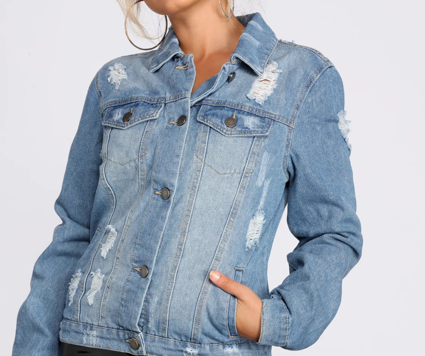 Keepin' It Casual Denim Jacket - Image 4