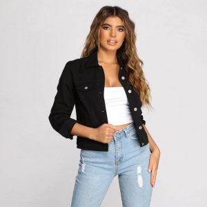 On That Basic Vibe Denim Jacket