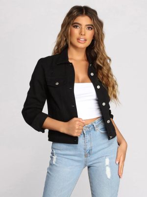 On That Basic Vibe Denim Jacket