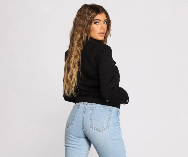 On That Basic Vibe Denim Jacket - Image 2