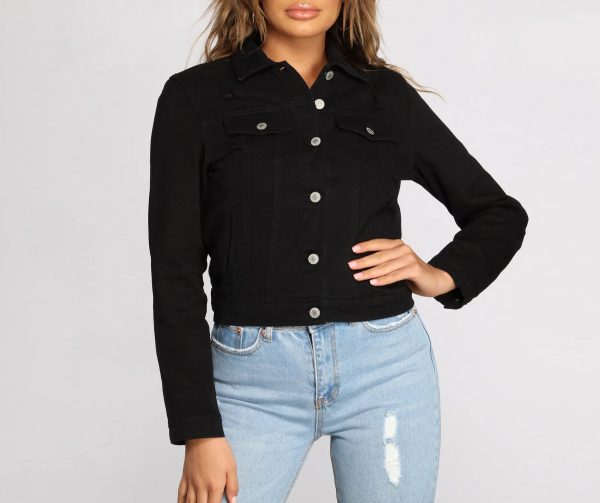 On That Basic Vibe Denim Jacket - Image 3