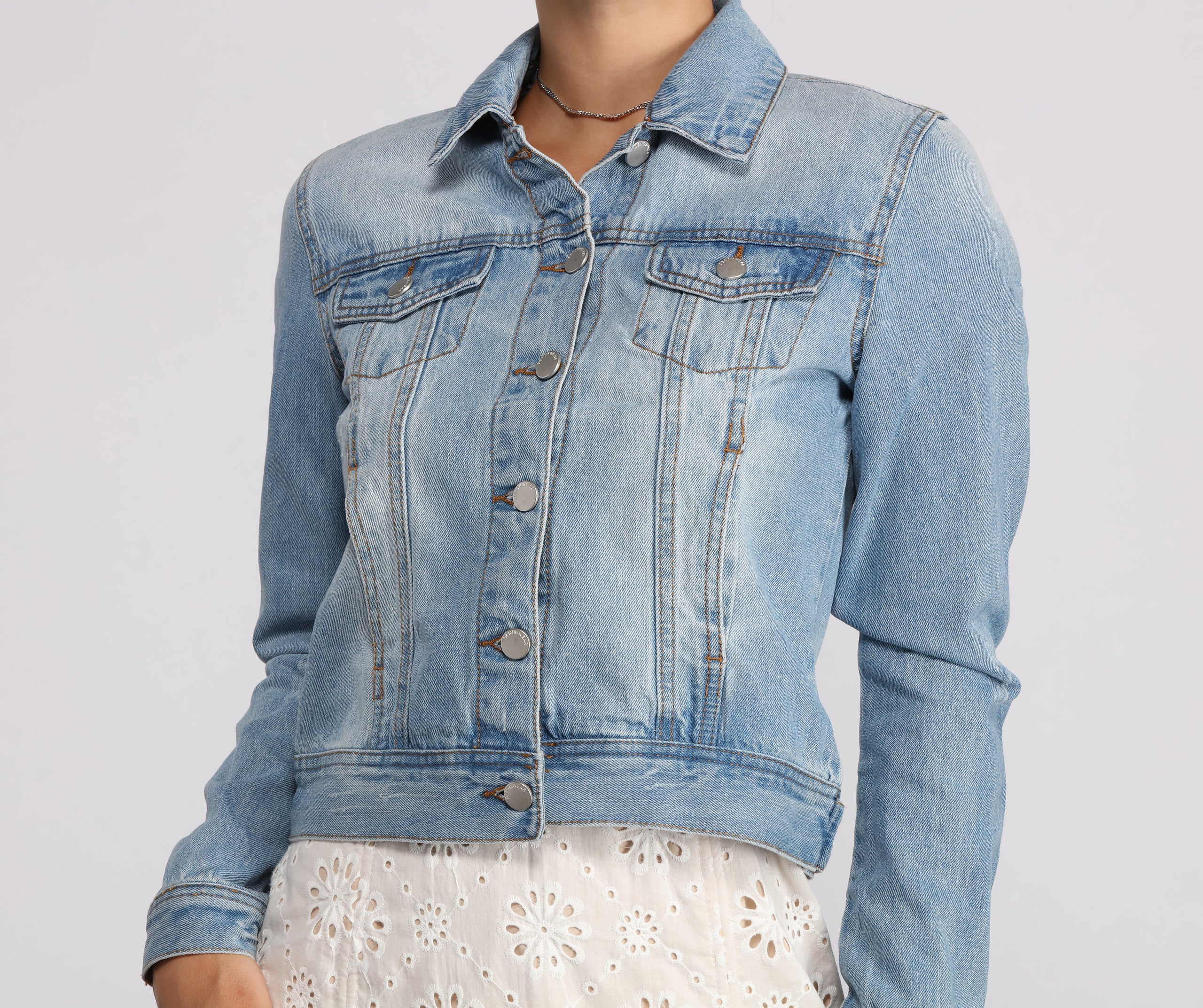 Everyday Basic Denim Jacket - Image 4