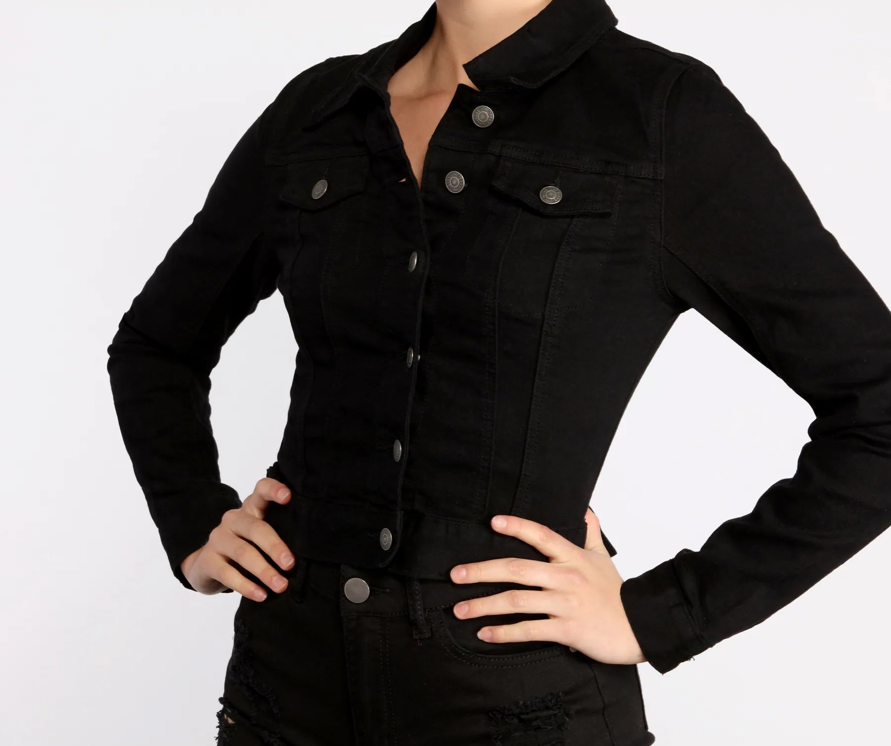 Effortless Everyday Basic Denim Jacket - Image 3